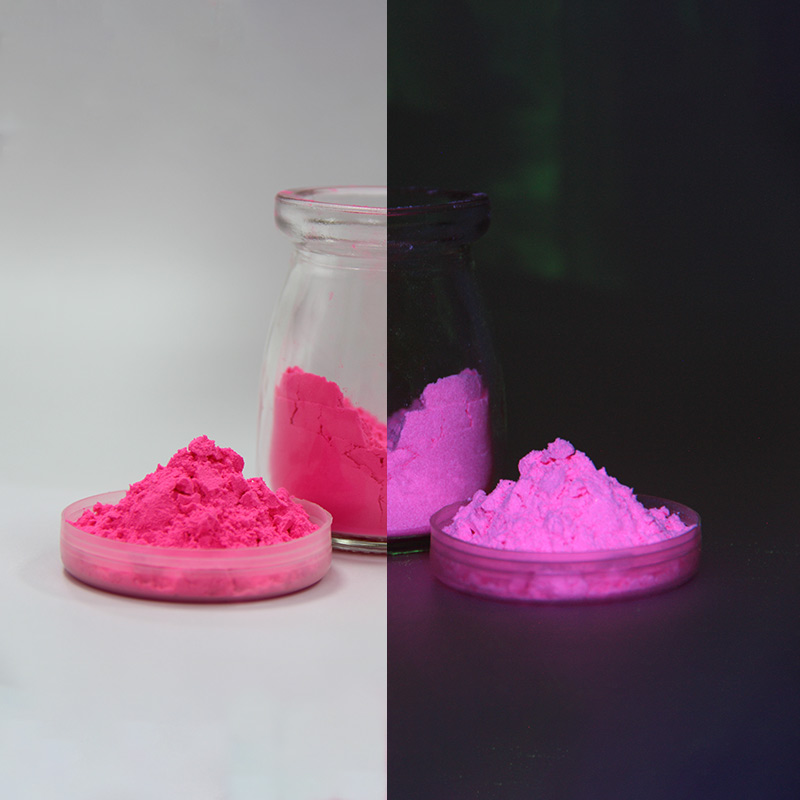 CPPZ-388 Colored Pink Powder 20um Particle Size Long Effect Non-toxic Non-radioactive Glow Powder